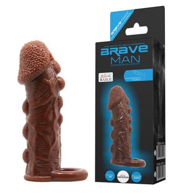 Bao cao su đôn dên màu nâu quai đeo Brave Man
