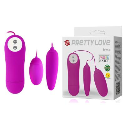 Trứng rung 2 đầu Prettylove 12 chế độ rung