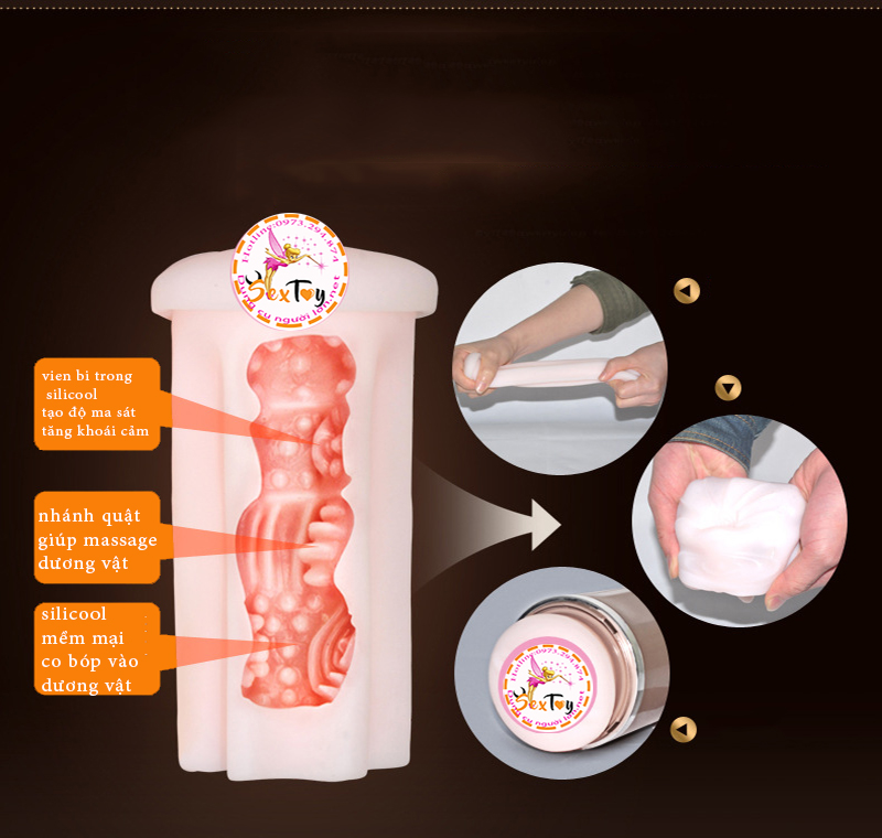Máy thủ dâm tự động NaNo mạ kim cao cấp