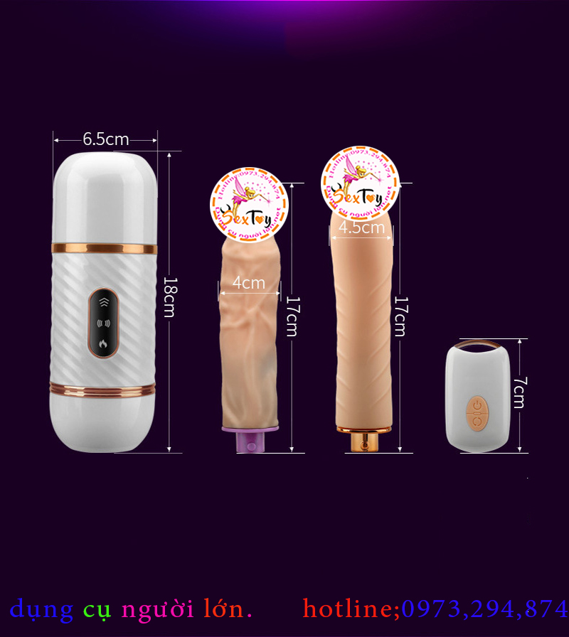 Máy rung thụt nhiệt cao cấp 5in1 đa chức năng